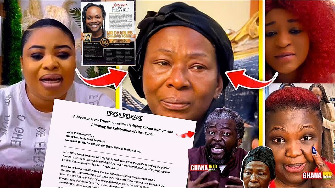 DADDY LUMBA FUNERAL! AFA! A MESSAGE FROM ERNESTINA FOSU CLARIFIES DADDY LUMBA SECOND FUNERAL