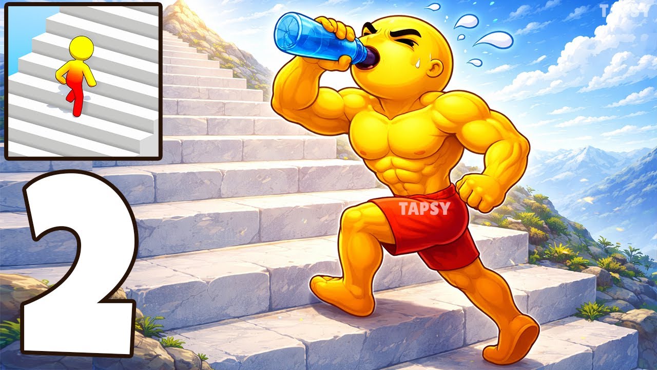 🪜Stair Challenge Gameplay Walkthrough Levels 20–33 Satisfying Building & Obstacles (Android, iOS)