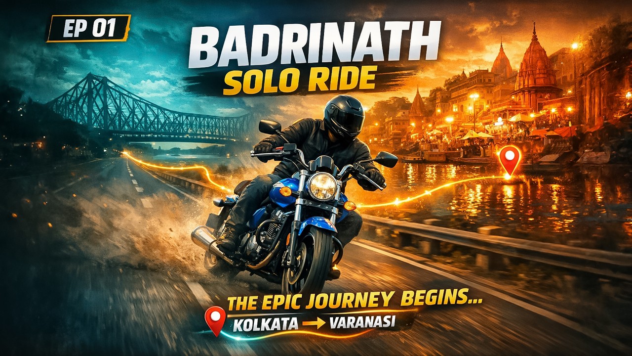 KOLKATA to VARANASI By Bike |  KOLKATA to #BADRINATH Solo Ride - Day 1