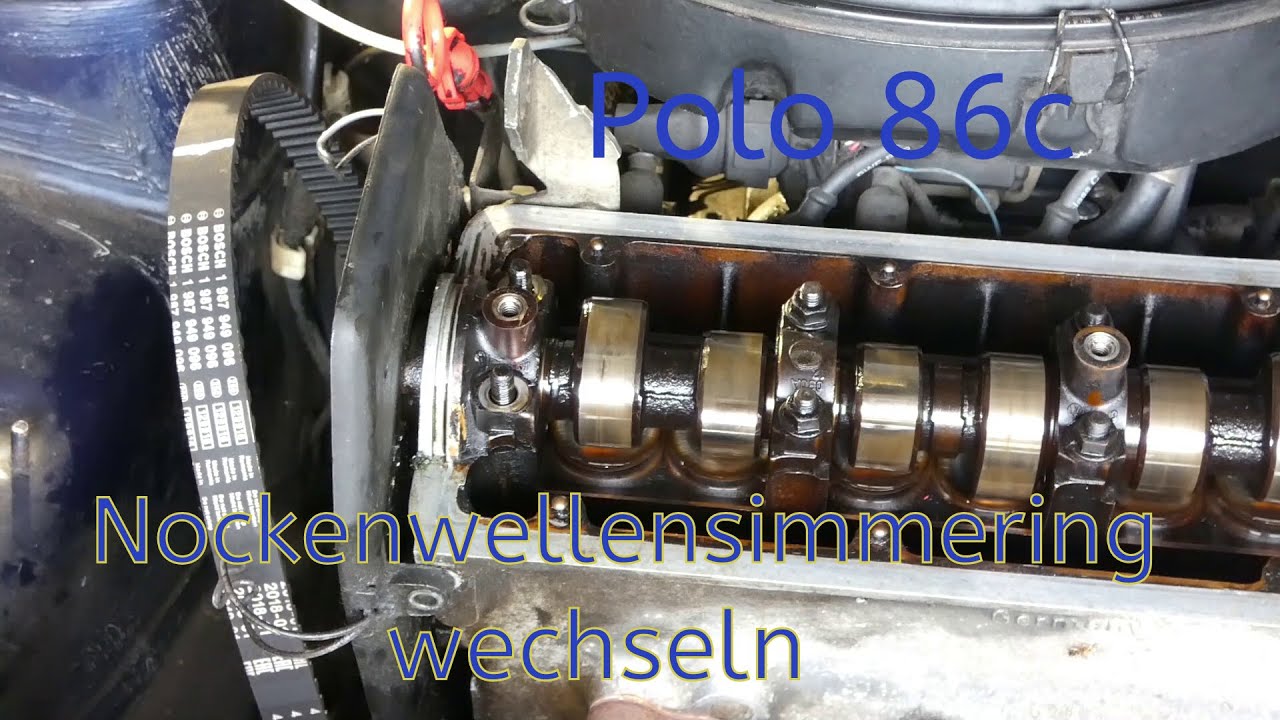 Polo 86c Nockenwellensimmering wechseln #Zeitraffer #Timelapse