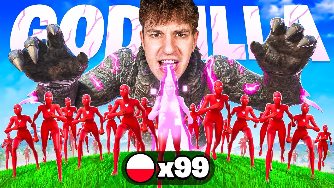 GODZILLA vs 99 POLAK&Oacute;W w Fortnite