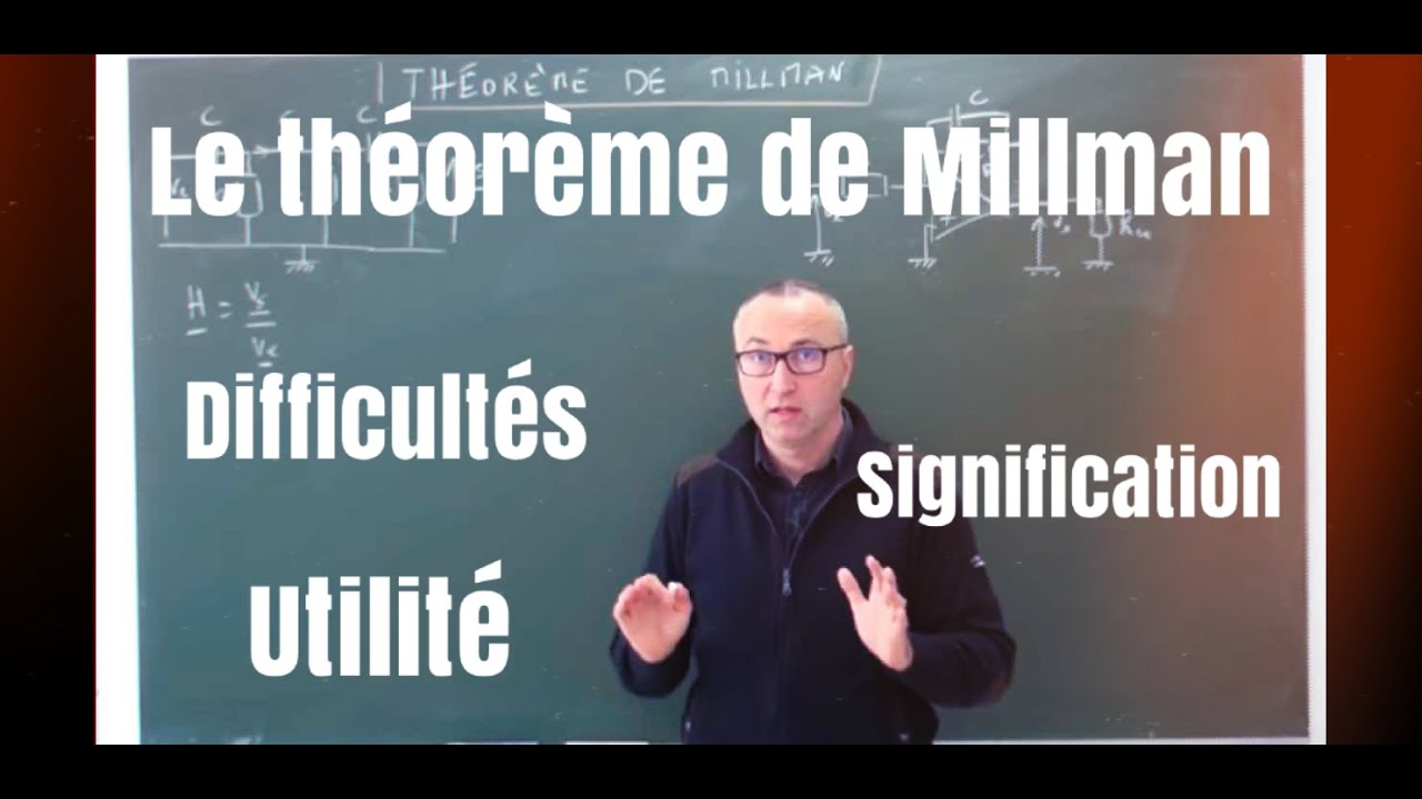 Electrocinétique : Le théorème de Millman, utilité-difficultés- signification