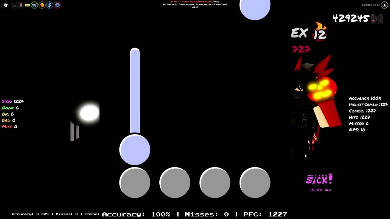Boxing Match (White Glove) 99.99% funky friday FIRST EVER RECORDED NEAR-PERFECT FC