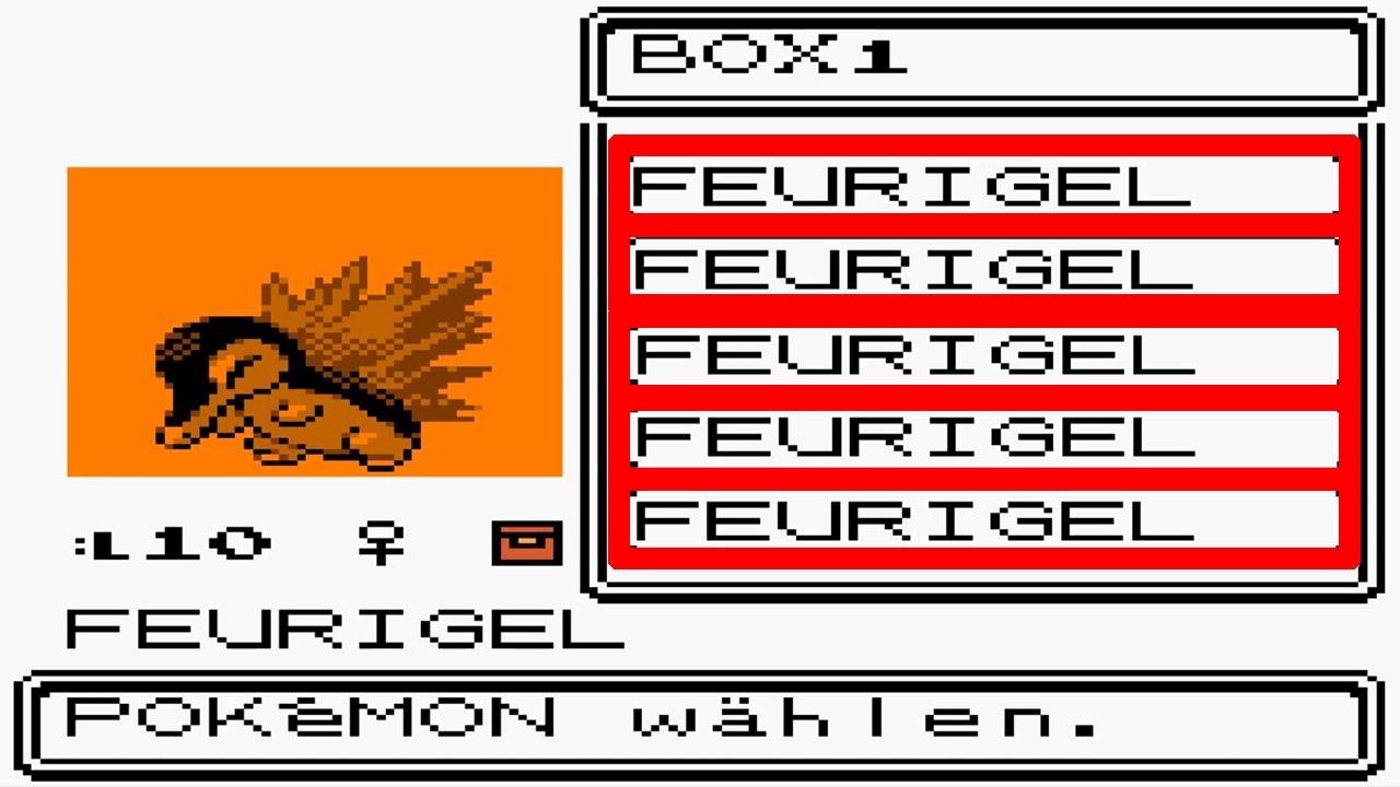 Pokemon klonen Glitch in Gold Silber Kristall - 2. Generation Pokemon Glitches - Pokemon Silber Gold