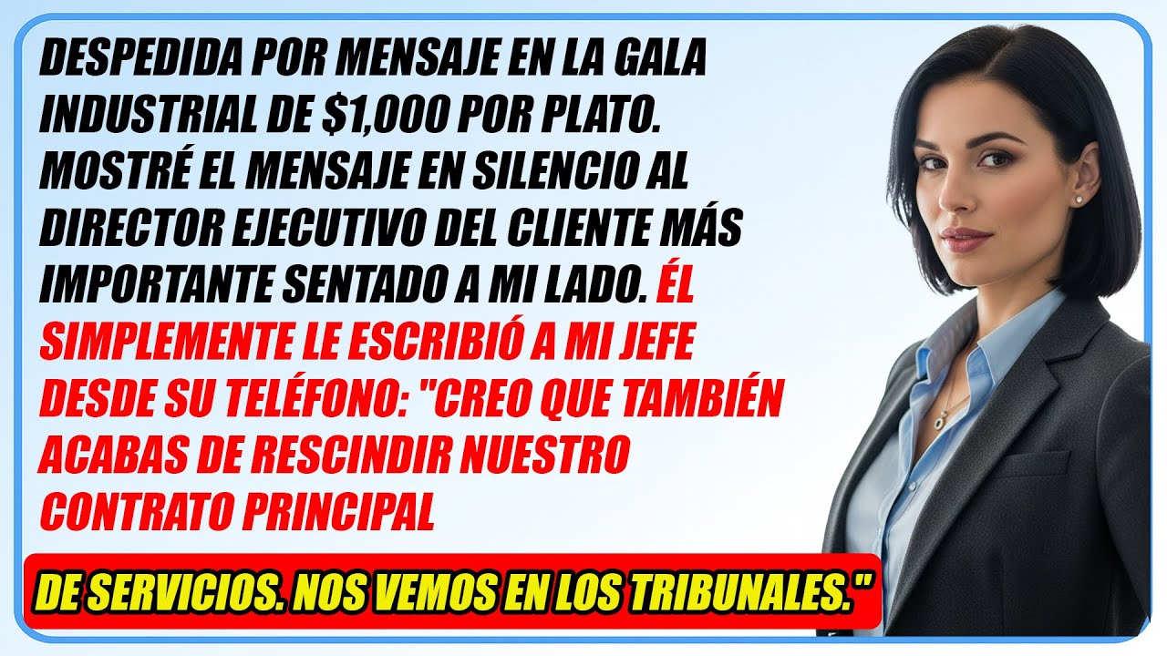 Despedida Por Mensaje En La Gala — Provocé Su Colapso Legal De 38 Millones ♟️