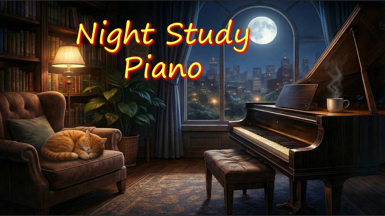 Moonlight Piano 🌙 Calm Study & Deep Focus | Lofi Classical Mix (30 Mins)月光鋼琴 🌙 靜心專注學習音樂｜Lofi 古典鋼琴🎵