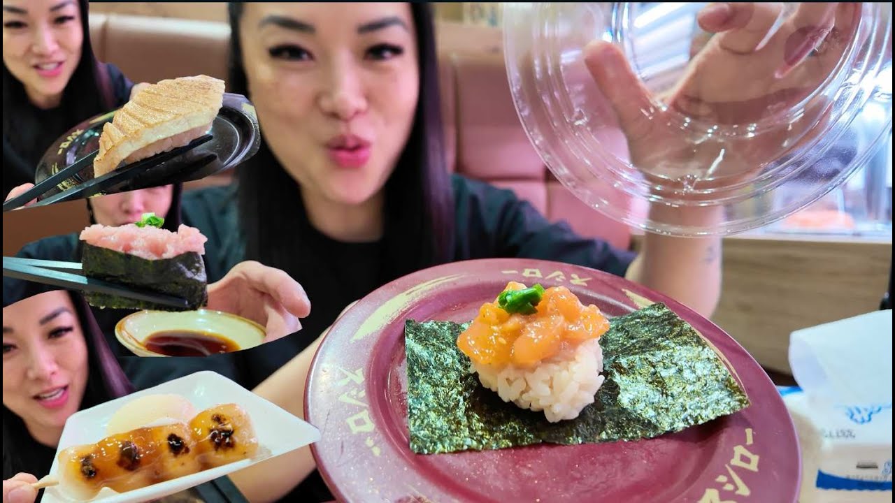 SUSHI TRAIN LATE LUNCH (DOING NOTHING DAY) | SASVlogs