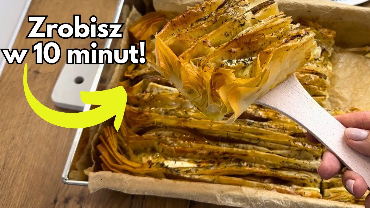 ZAPIEKANKA Z CIASTA FILO (z gruszką, serem brie, miodem i tymiankiem) Ekspresowy przepis!