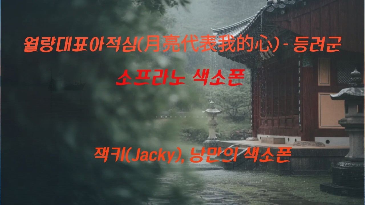 #월량대표아적심#등려군 Cover SAX #잭키낭만의색소폰#잭키 #낭만의색소폰#첨밀밀 OST