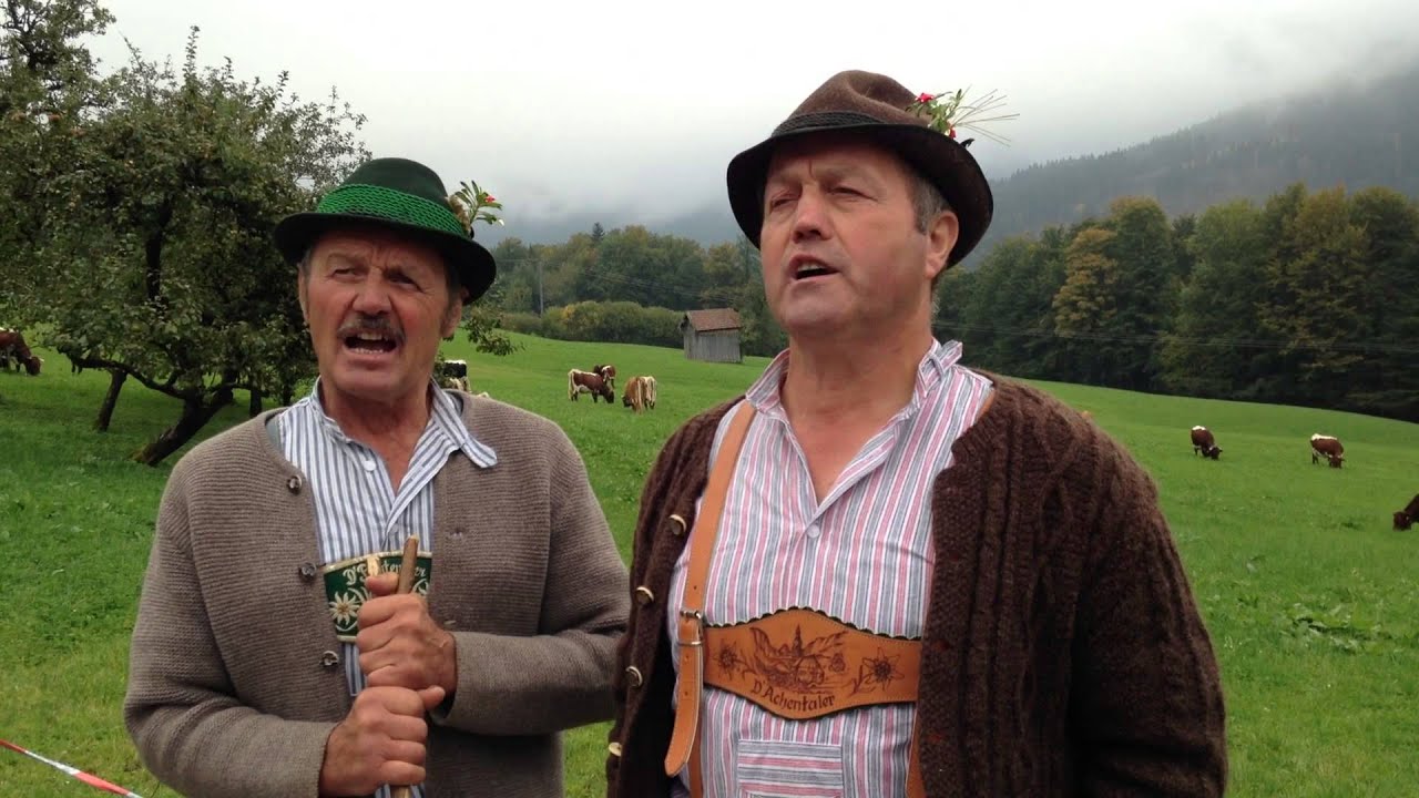 Luisei und Wasti singen ein Lieb zum Almabtrieb in Ramsau/Berchtesgaden