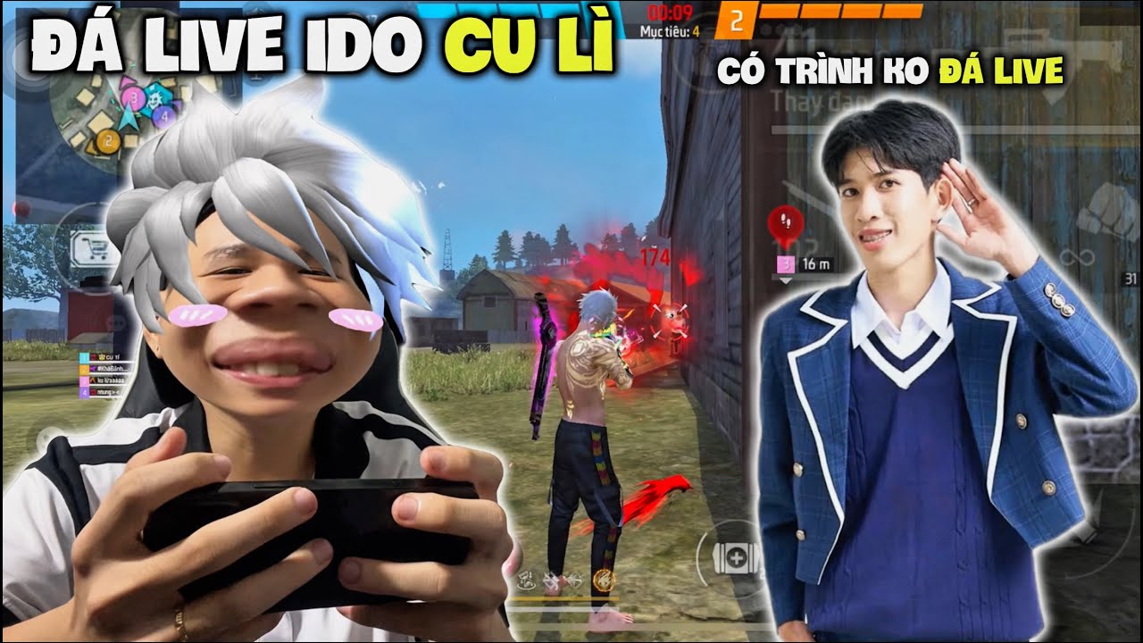[Free Fire] ĐÁ LIVE IDO CU LÌ LEO THÁCH ĐẤU 200 SAO SIÊU CĂNG