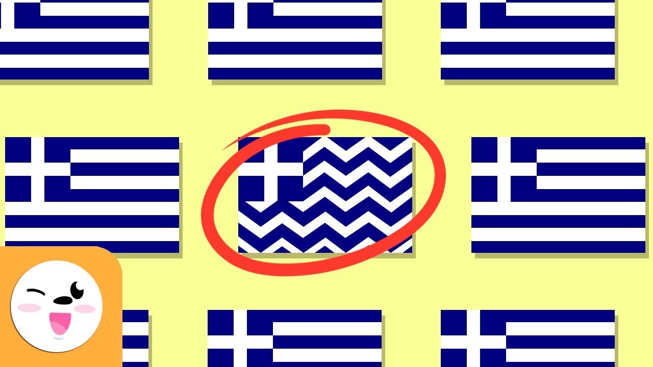 Encontre a bandeira diferente - Aprenda as bandeiras da Europa - Atenção visual para crianças