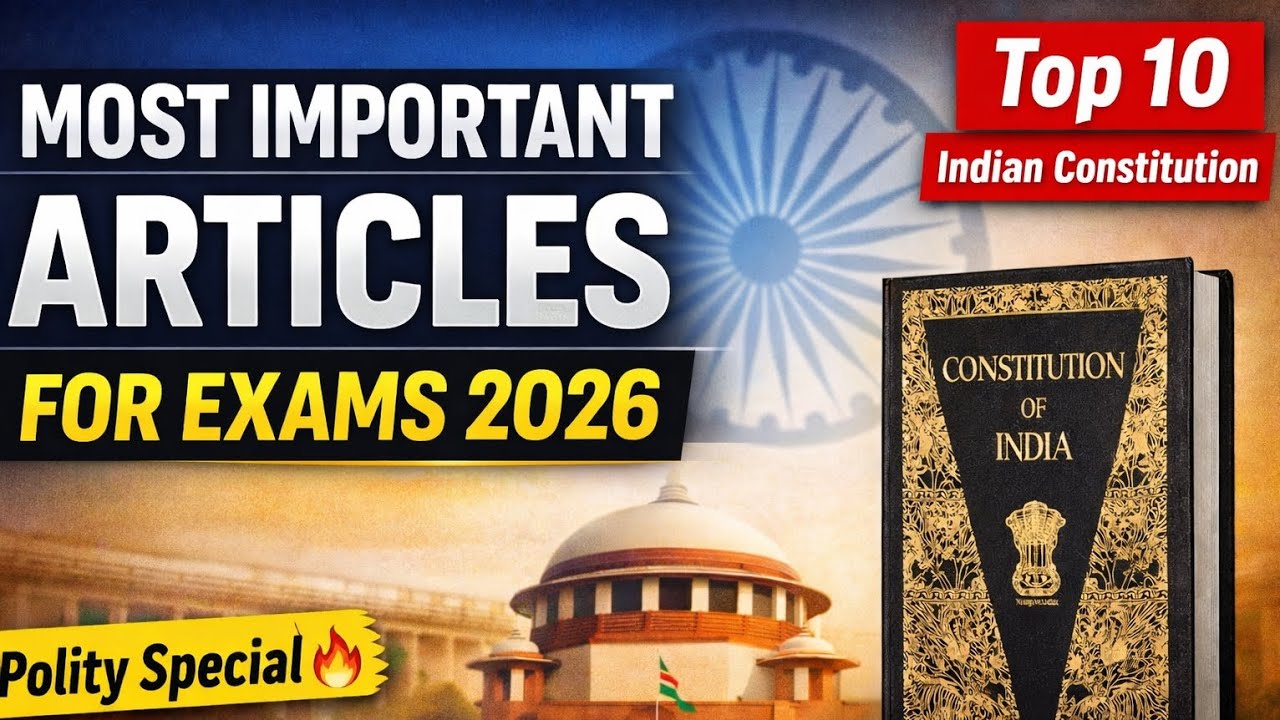 Most Important Articles for Exams 2026 | Indian Constitution Top 10 | Polity for SSC @GSBrainSparks 