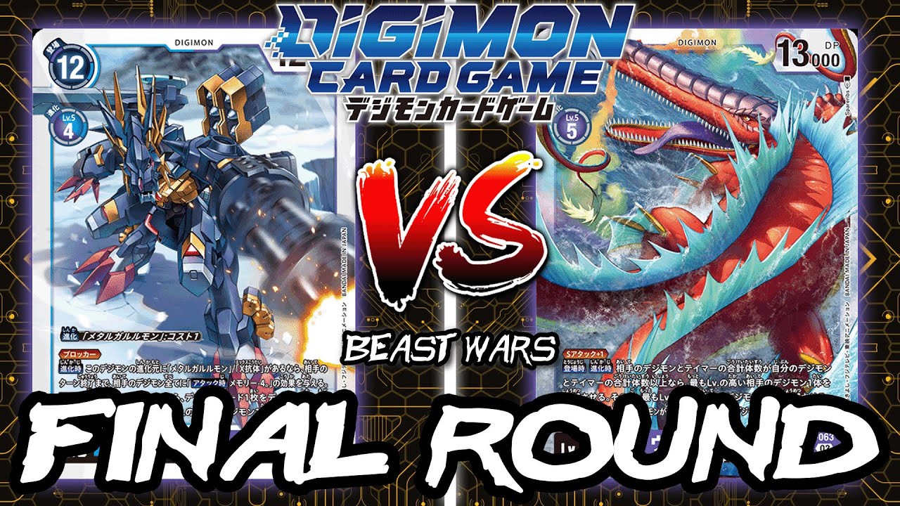 MetalGarurumon X VS Leviamon!! | Digimon Card Game: EX5 Animal Colosseum Beast Wars (FINAL ROUND)