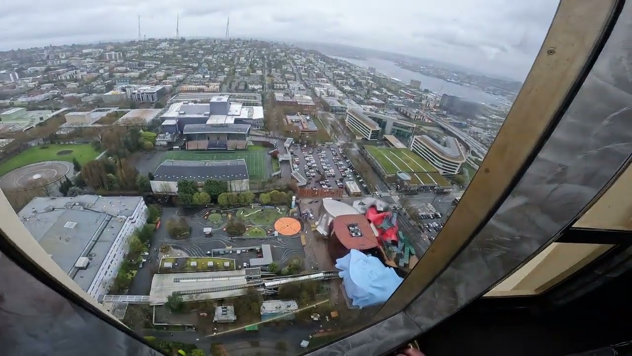 Seattle Space Needle Elevator Ride - Seattle Washington USA