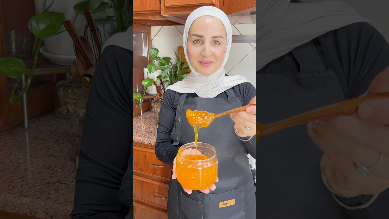 مربى مشمش بالبيت بأسهل طريقة🍑  |صباح قطش