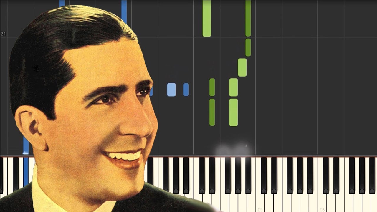 Por una Cabeza - Carlos Gardel [Piano Tutorial] (Synthesia)