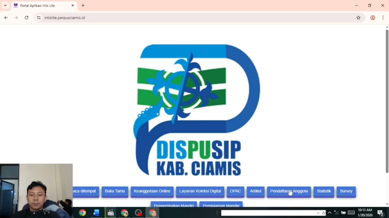 Tutorial Daftar Anggota Online Perpustakaan Ciamis