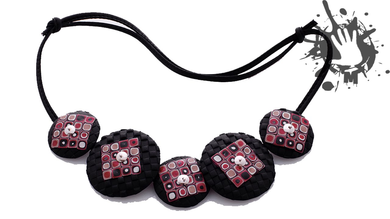 Polymer clay tutorial Collier Retrò cane
