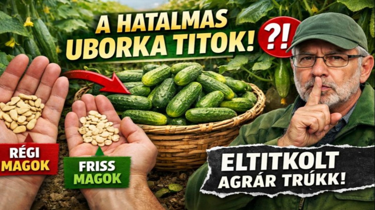 Jobbak a régi uborkamagok, mint az újak? A hatalmas uborkatermés titka, amit az agrárszakértők elti
