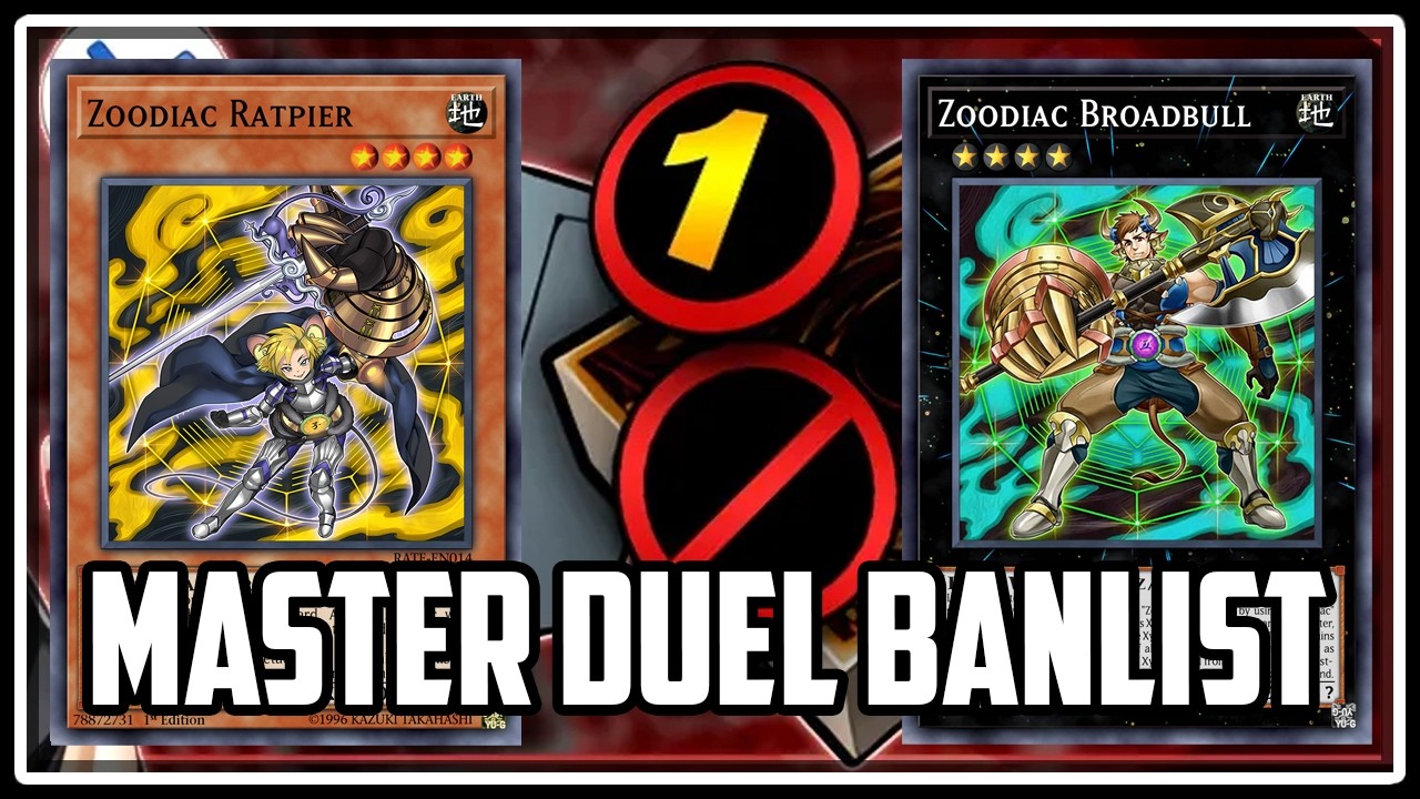 NEW Master Duel Banlist! Ex-Tier 0 Zoodiac is Back???