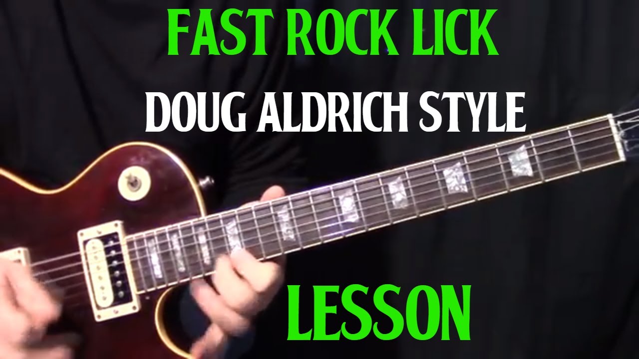 Doug Aldrich inspired fast pentatonic lick