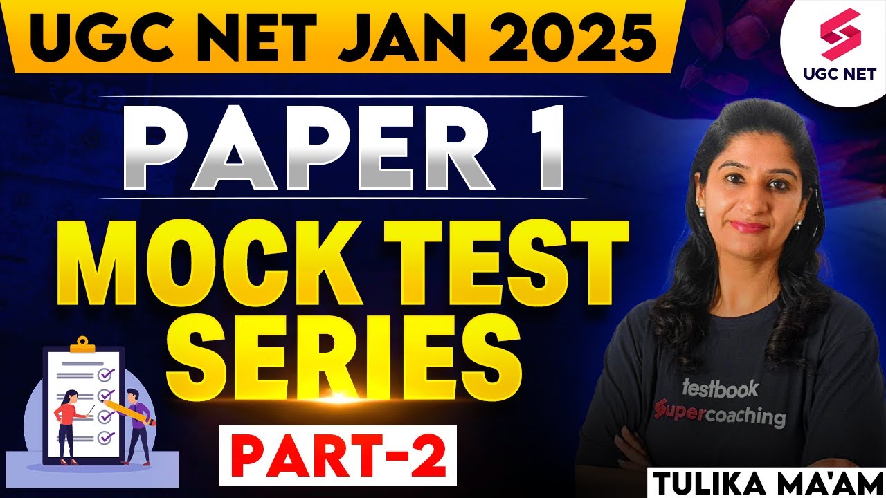 UGC NET Paper 1 Mock Test 2025 | UGC NET Paper 1 By Tulika Ma'am | UGC NET Jan 2025
