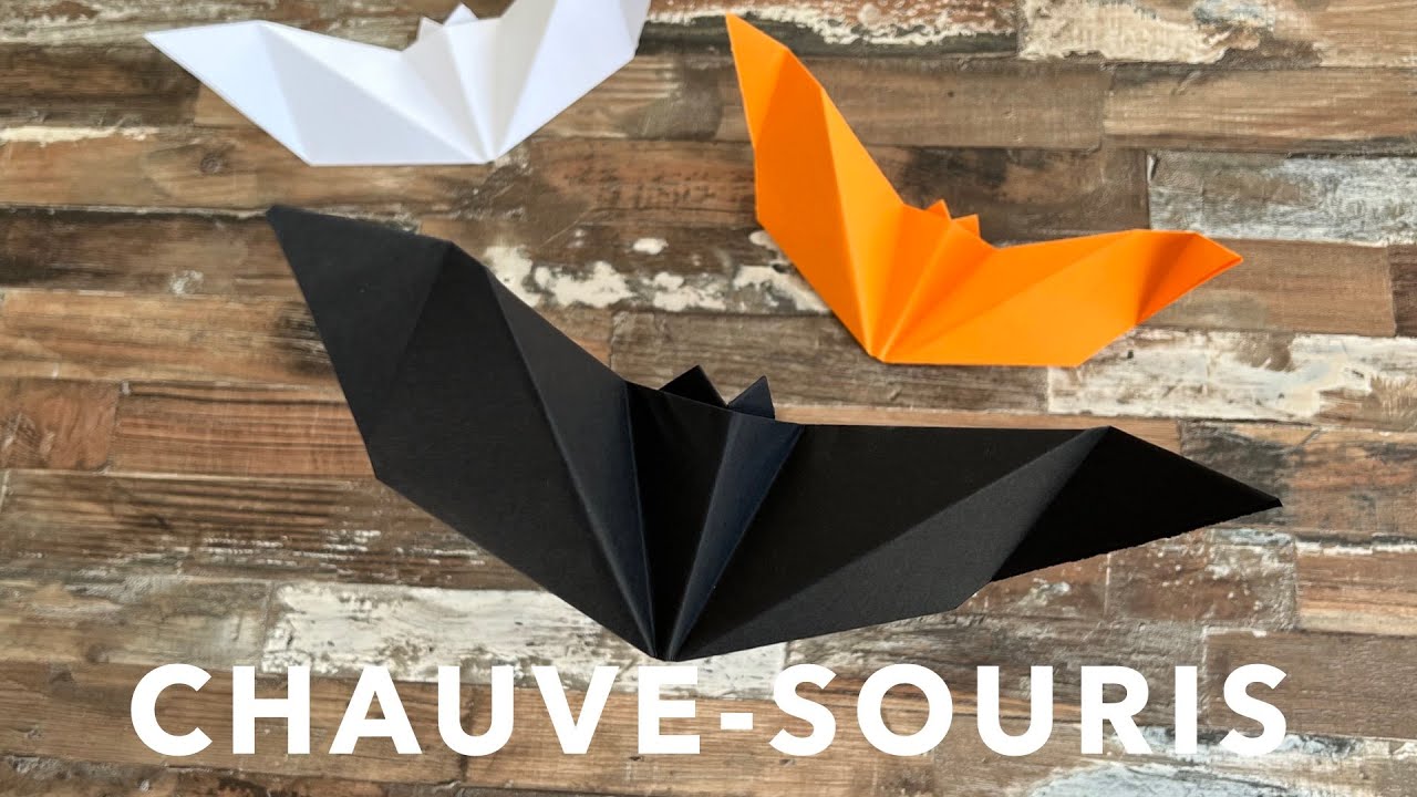 Comment faire une Chauve-souris en Origami 🦇 (FACILE) Halloween Batman