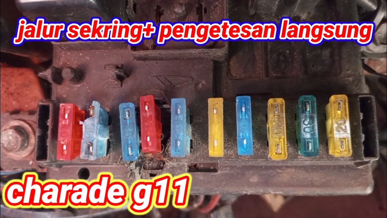 box sekring daihatsu charade g11