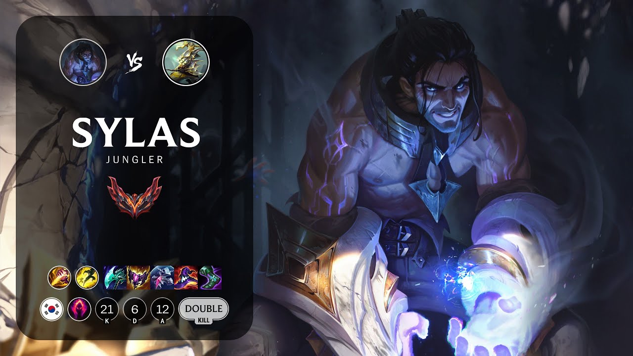 Sylas Jungle vs Master Yi - KR Grandmaster Patch 13.15