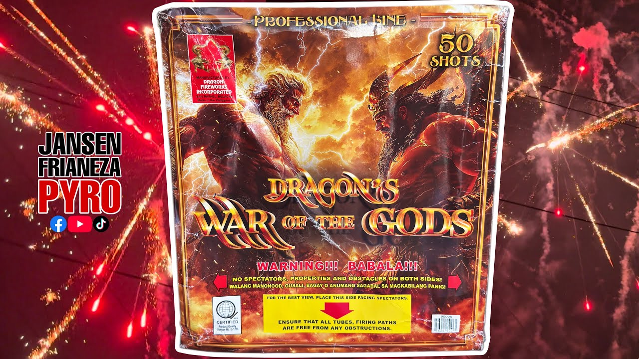 Dragon’s War of the Gods 50 shots by Dragon Fireworks | New Year 2026 Philippines 