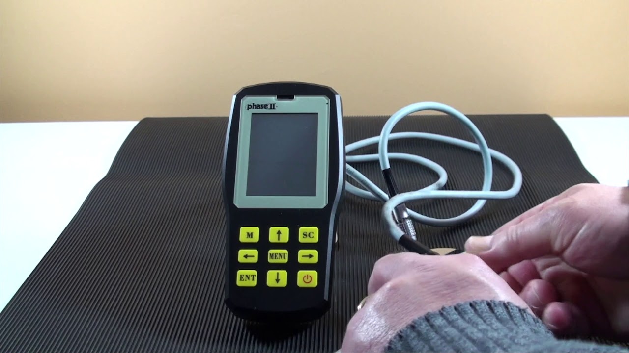 Ultrasonic Portable Hardness Tester Phase II PHT-6000 Ultrasonic portable hardness tester Revised
