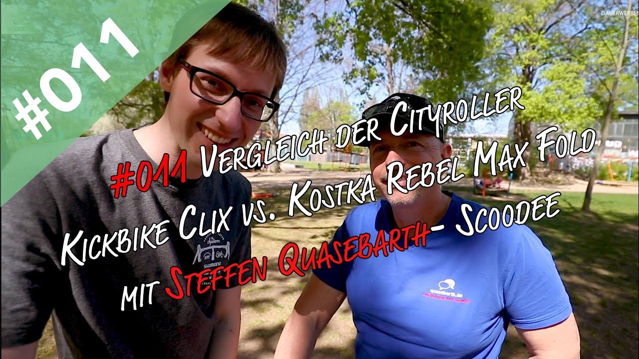 Kickbike Clix vs. Kostka Rebel Max Fold mit Steffen Quasebarth