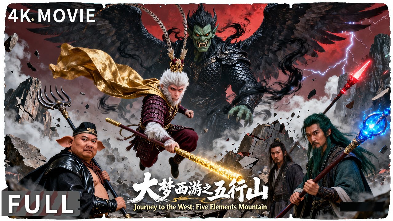 4K Full 唐僧经典演员迟重瑞出场，巨猿一棍秒妖王 玄幻 《大梦西游之五行山/Journey To The West: The Five Elements Mountains》 陈信喆 / 迟重瑞