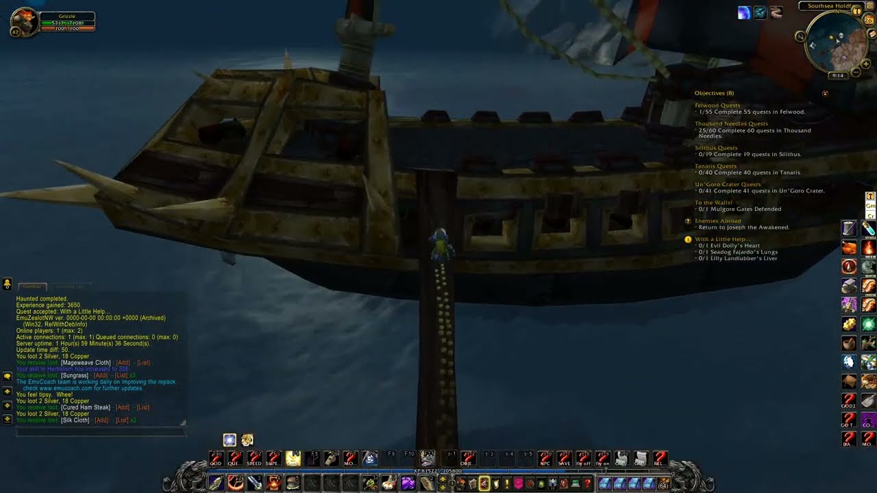 WOW Cata Quest 'With a Little Help.. -  25661' Horde on a PS