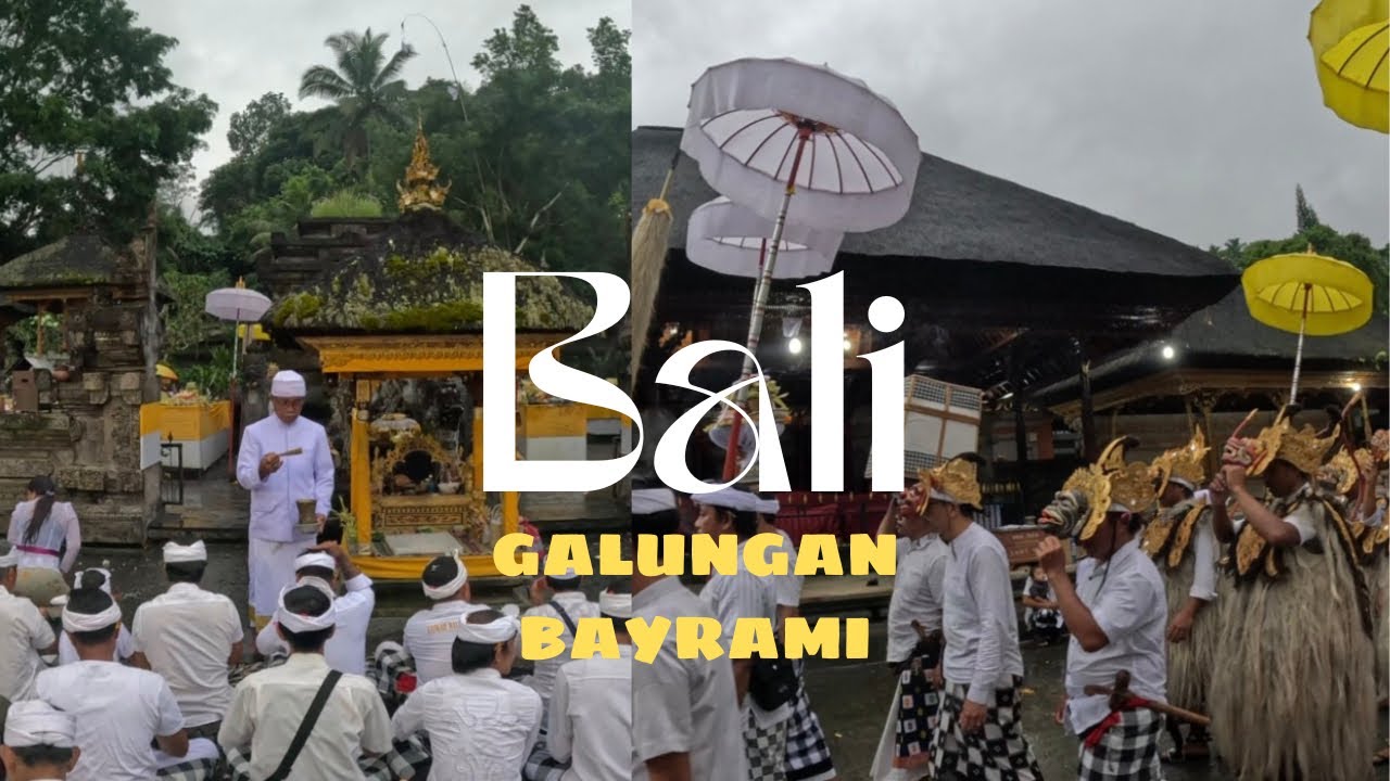 Bali’de Seremoniye Katıldık! Turistik gösteri değil, GERÇEK ibadet! | Galungan Günü | Ubud 🇮🇩 