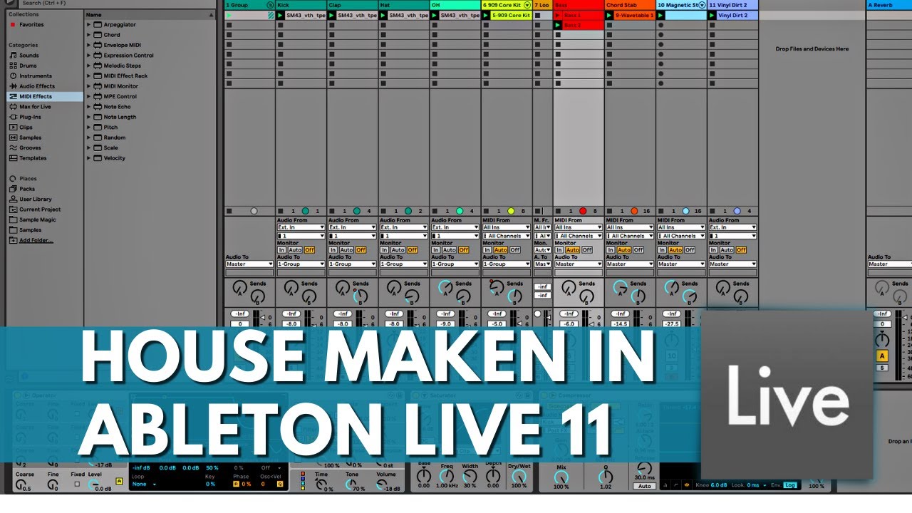 House Beat Maken in Ableton Live 11 - Leer Muziek Productie