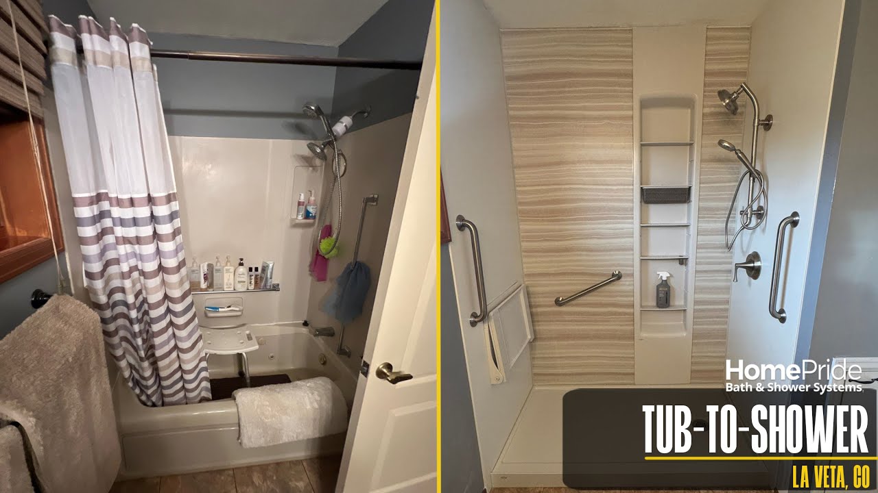 TUB-TO-SHOWER REMODEL | La Veta LuxStone Upgrade