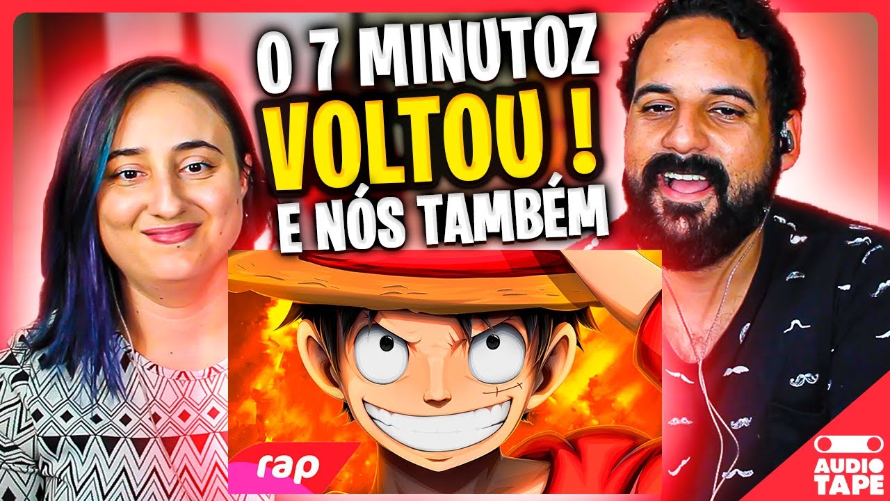 O BEAT FICOU MASSA! reagindo A Rap do Luffy (One Piece) - CHAPÉU DE PALHA - 7 MINUTOZ REACT