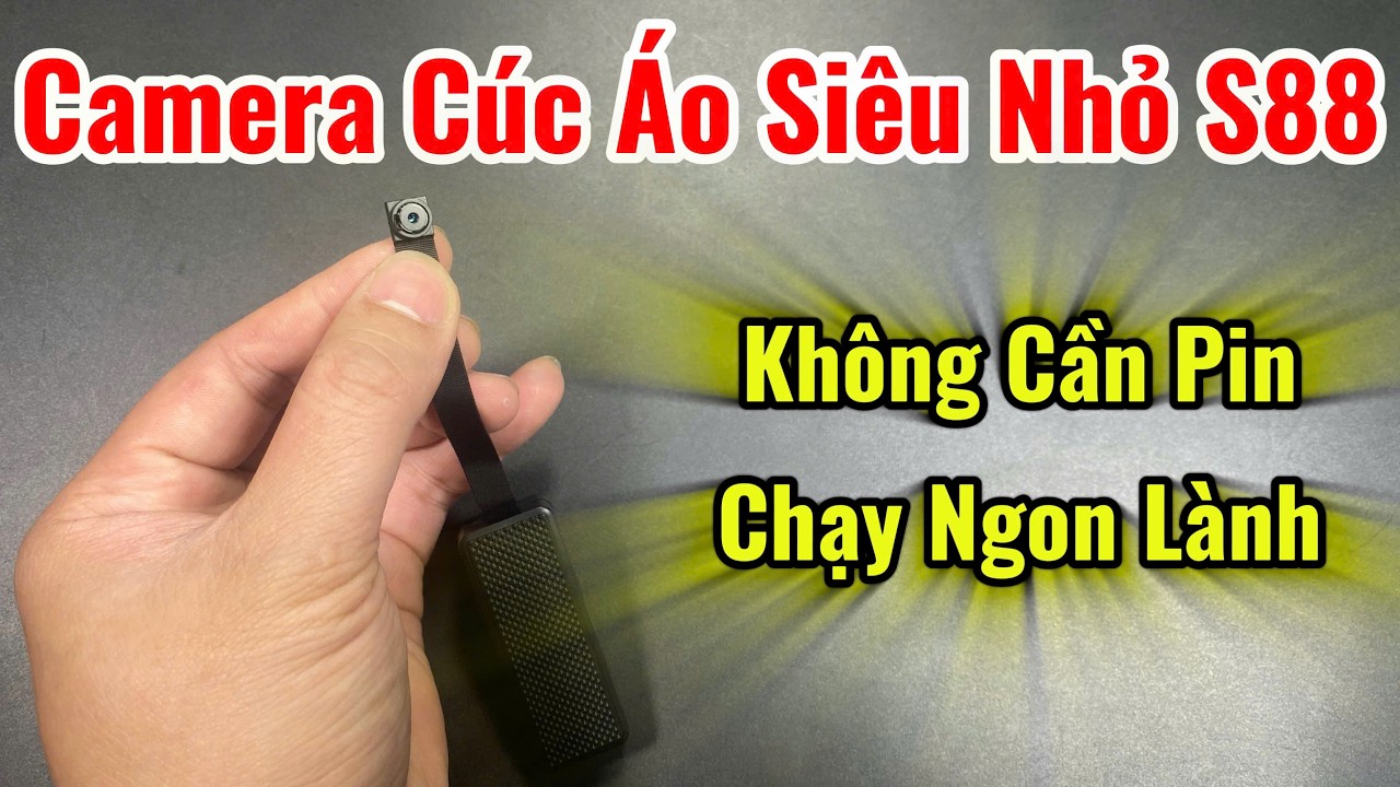 Camera Siêu nhỏ Không Dây s88 Mẫu Mới 2026 - Camera Nhỏ Như Cúc Áo Quay Phim Chụp Ảnh 4K Cực Nét