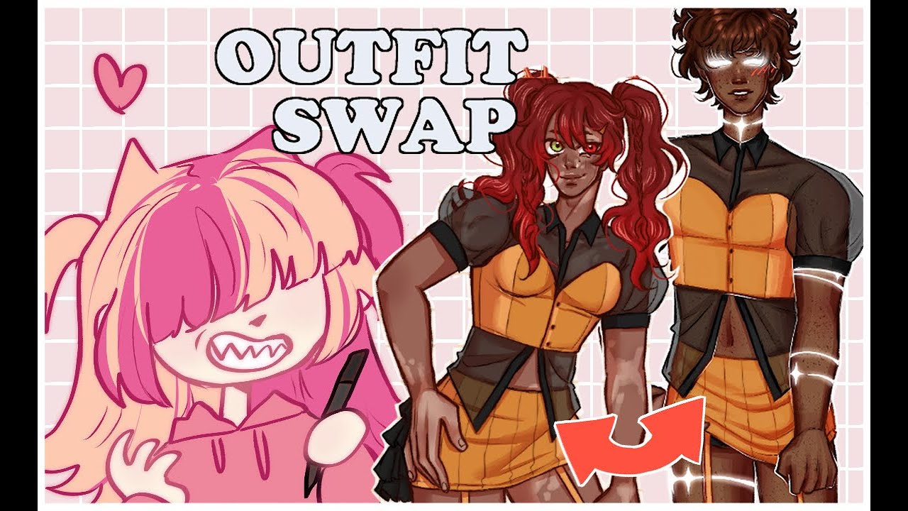 OUTFIT SWAPPING MY OCS | webcomic oc art