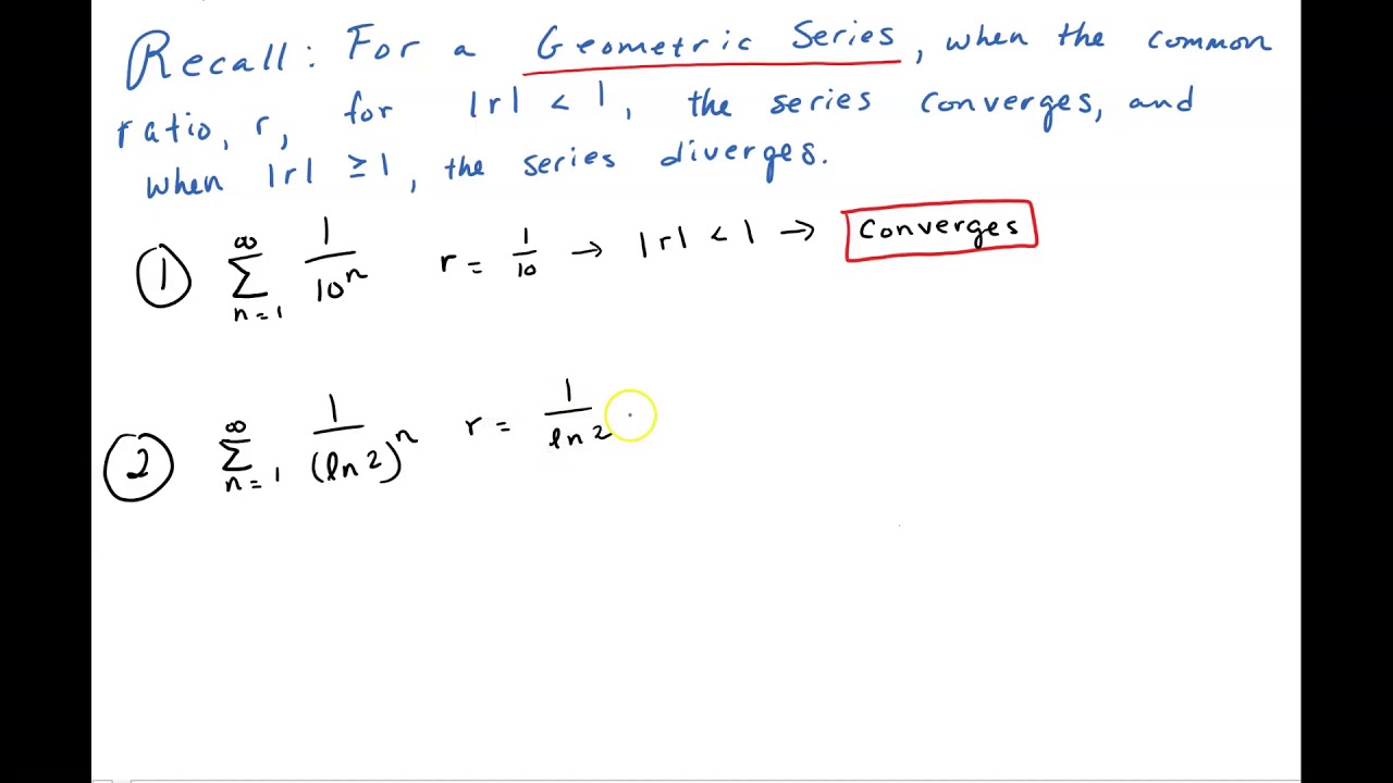 Convergence or Divergence of a Geometric Series