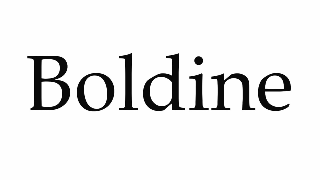 How to Pronounce Boldine