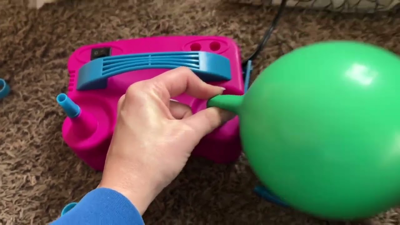 Anordsem Electric Balloon Air Pump, Blower Machine Knotter Ribbon for Parents Party DIY Decoration R