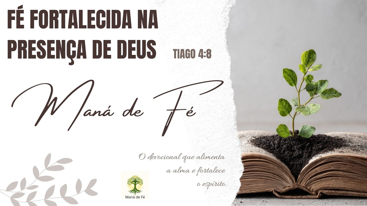 Aproxime-se de Deus e Fortaleça Sua Fé | Devocional Diário Maná de Fé #039/26 | Tiago 4:8