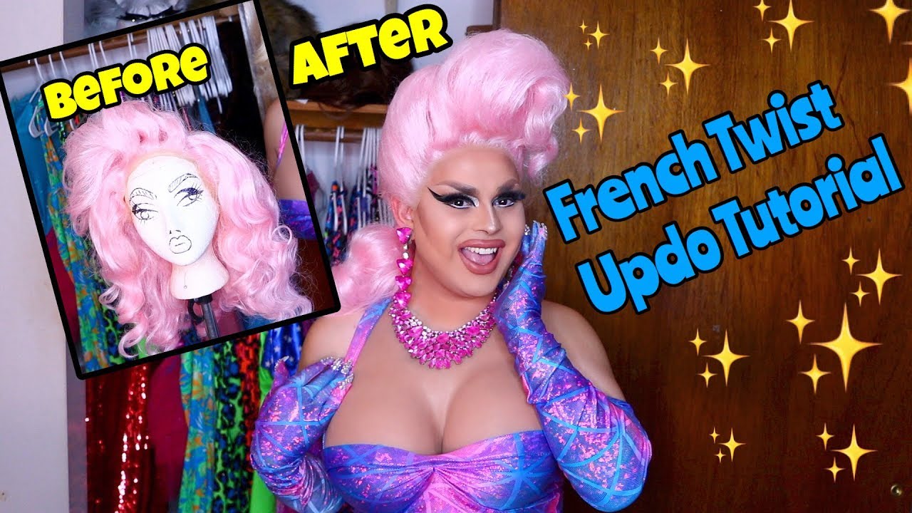 HOW TO STYLE A FRENCH TWIST UPDO | DRAG QUEEN WIG STYLING | JAYMES MANSFIELD