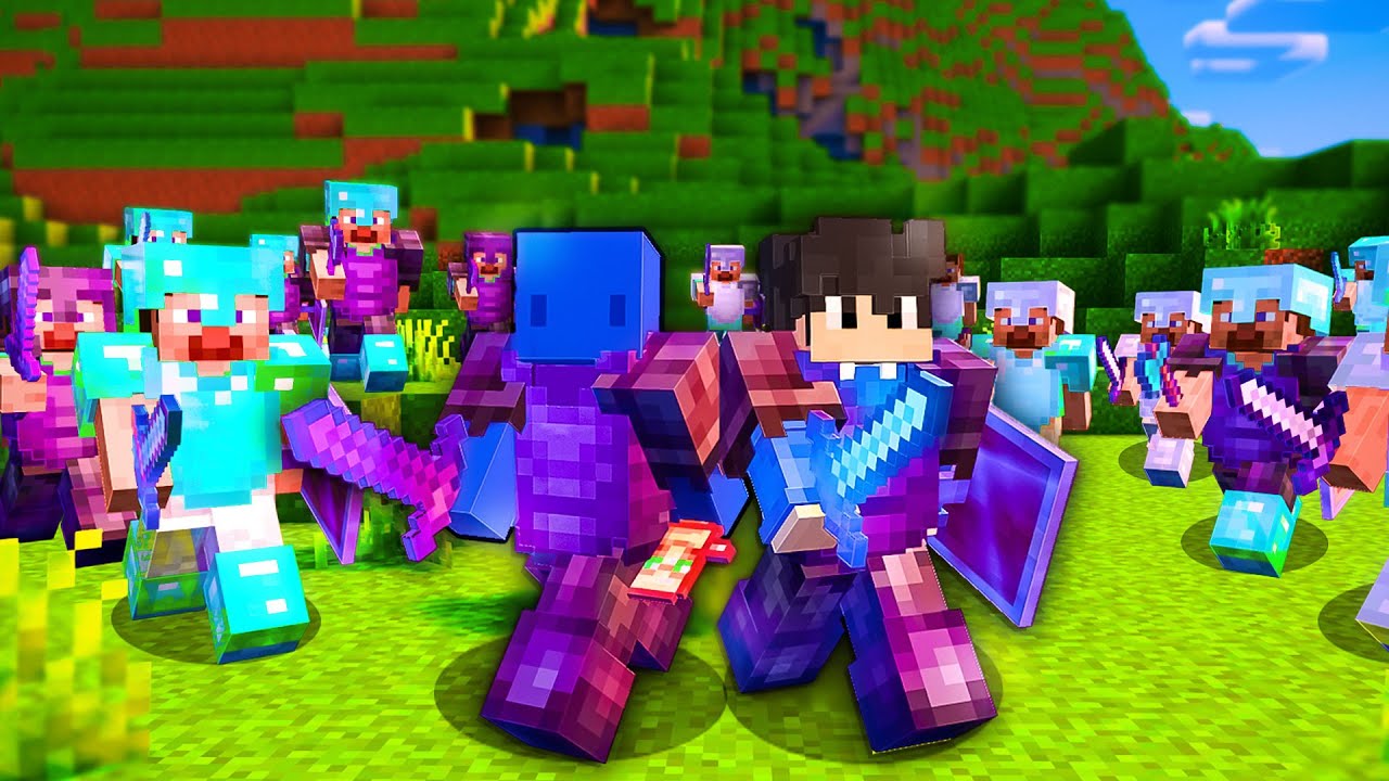 minecraft serverdagi batleroyalda porlagan o`yin