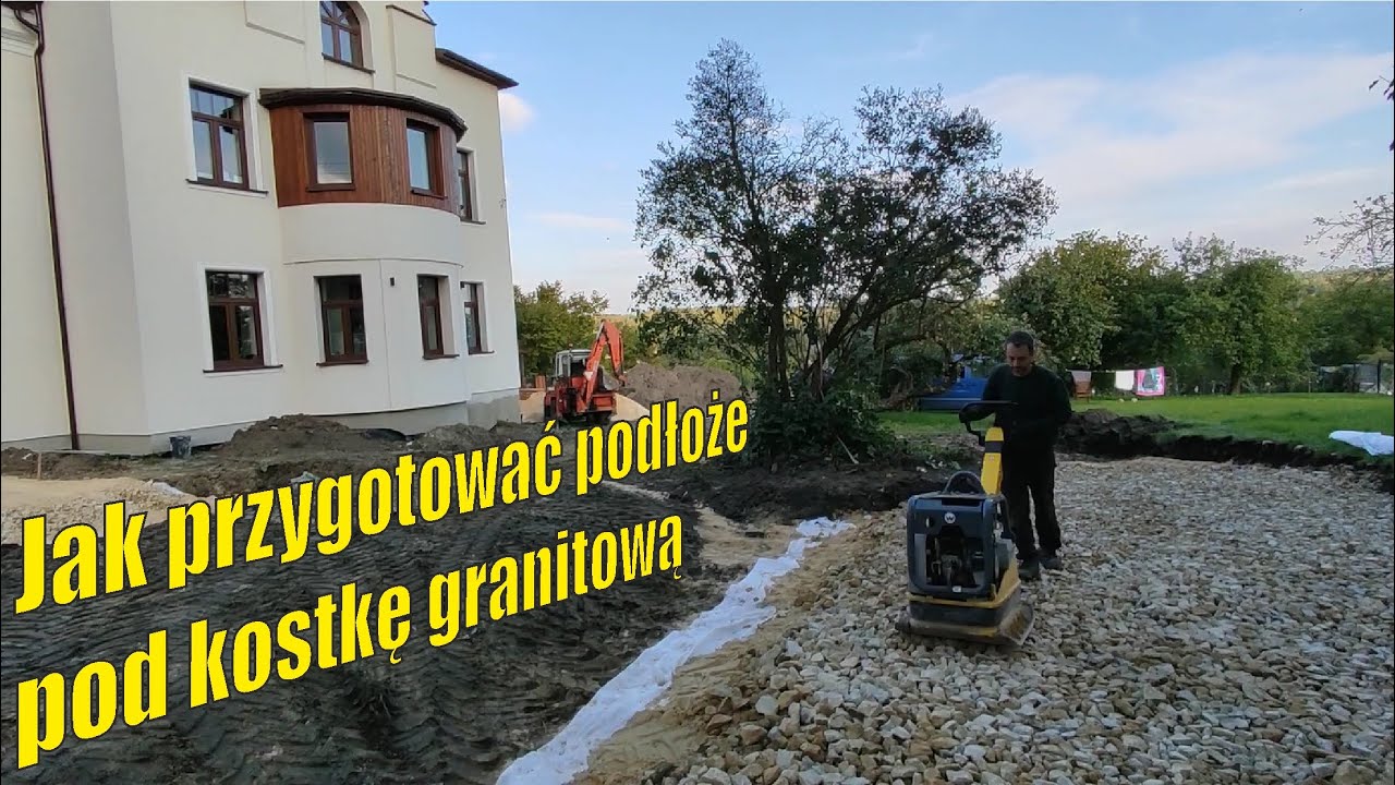Przygotowanie podłoża pod kostkę granitową