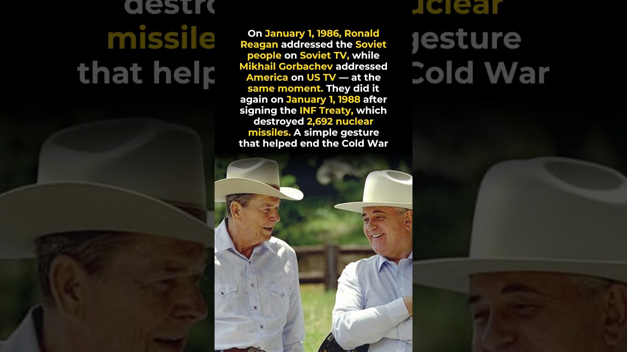 The Day Reagan and Gorbachev Swapped New Year's TV Addresses to Each Other's Countries 🇺🇸🇷🇺📺