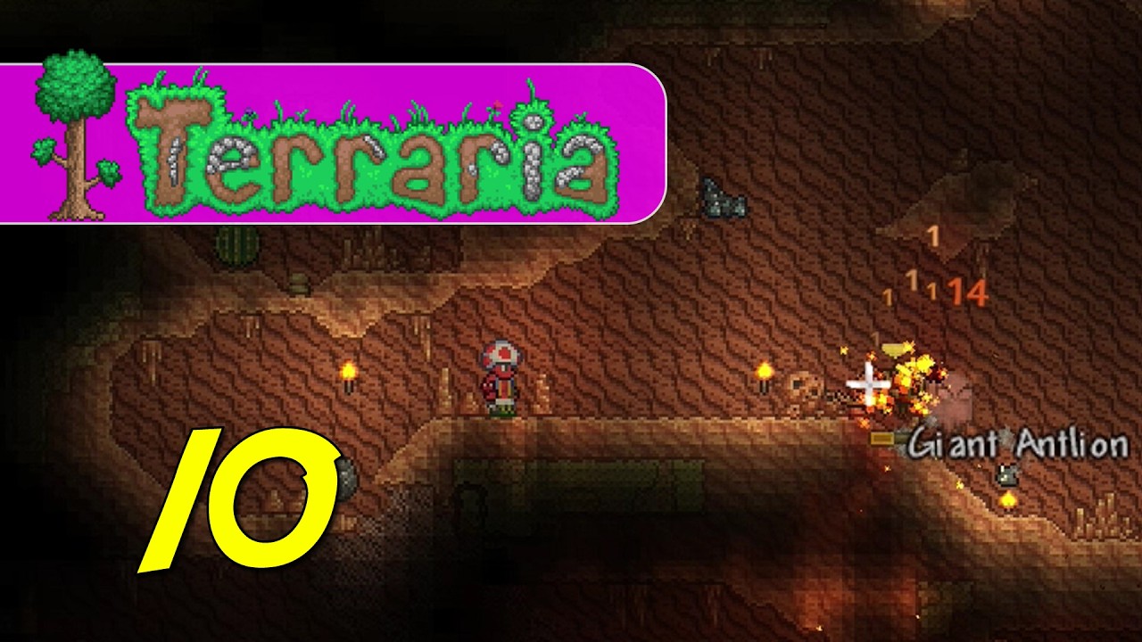 Terraria Ep 10 - ANTLIONS & CACTI